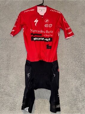 CASTELLI SANREMO RS AERO SPEED SUIT – MERCEDES BENZ X2 PAD - Size Medium